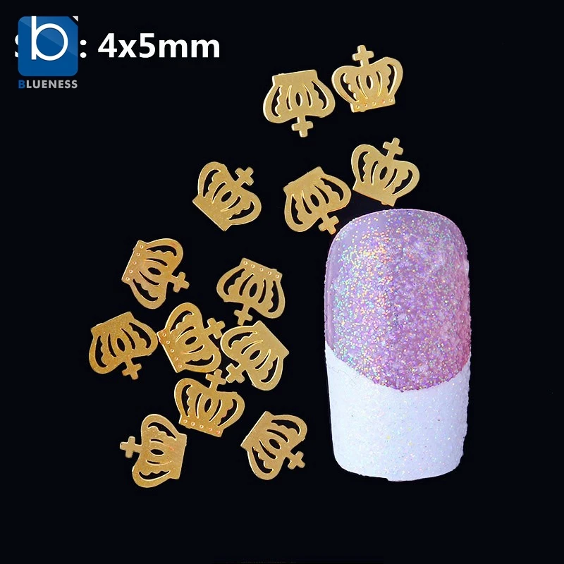 Blueness Nail Art Gold Metal Crown Slices Glitter Nail Decoration 100pcs/lot Alloy Stud Accessories for Nail Rhinestones PJ100
Blueness Nail Art Gold Metal Crown Slices Glitter Nail Decoration 100pcs/lot Alloy Stud Accessories for Nail Rhinestones PJ100