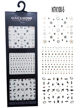 3 sheets New Fashion 3D Stickers For Nails Tips Star&Moon&Earth Decals Wraps Nail Art Tattoos Decoration DIY Nail Tools NTK100-5
3 sheets New Fashion 3D Stickers For Nails Tips Star&Moon&Earth Decals Wraps Nail Art Tattoos Decoration DIY Nail Tools NTK100-5
