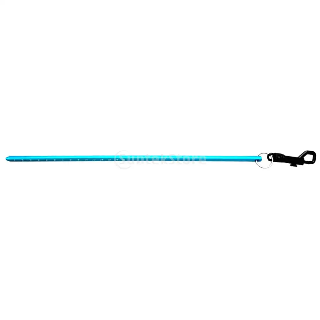 Portable Durable Aluminum Scuba Diving Diver Lobster Tickle Pointer Stick Rod Tank Banger with Bolt Snap Clip - Choose Color