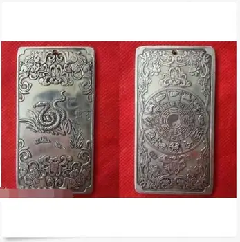 Chinese Tibet Silver Zodiac Animal Snake Bullion Thanka Amulet Thangka Exquisite Small Pendant Statues
Chinese Tibet Silver Zodiac Animal Snake Bullion Thanka Amulet Thangka Exquisite Small Pendant Statues