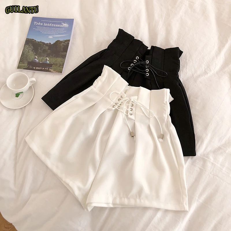 Fashion Streetwear Bandage Mini Shorts Women Summer Sexy Punk High Waist Black White Casual Festival Short Satin Cute Hotpants
Fashion Streetwear Bandage Mini Shorts Women Summer Sexy Punk High Waist Black White Casual Festival Short Satin Cute Hotpants