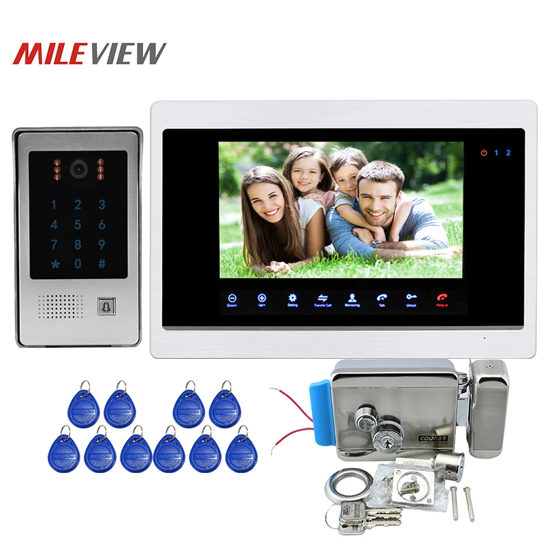 Free Shipping 1.0MP 720P AHD 10" Screen Video Intercom Door Phone Recording Monitor System RFID Keypad Door Camera Electric Lock
Free Shipping 1.0MP 720P AHD 10" Screen Video Intercom Door Phone Recording Monitor System RFID Keypad Door Camera Electric Lock