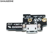 Placa de Carga USB Doca De Carregamento do Porto Jack Plug Conector do Soquete Cabo Flex Para ZTE Nubia Z9 mini NX511j Z9Mini(China)