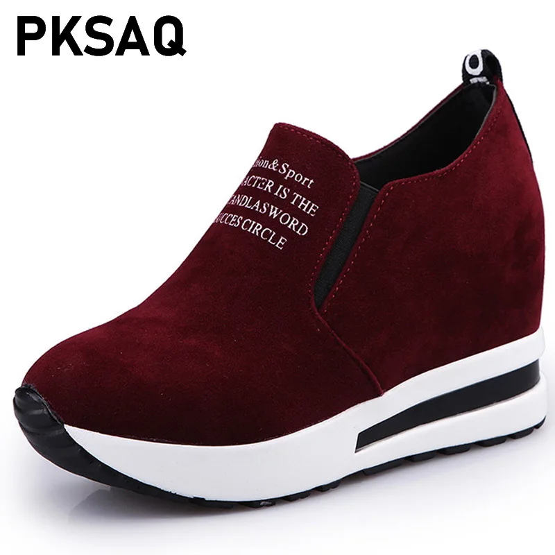 Breathable Height Increasing Shoes 2019 Flock New High Heel Lady Casual black/Red Women Sneakers Leisure Platform Shoes
Breathable Height Increasing Shoes 2019 Flock New High Heel Lady Casual black/Red Women Sneakers Leisure Platform Shoes