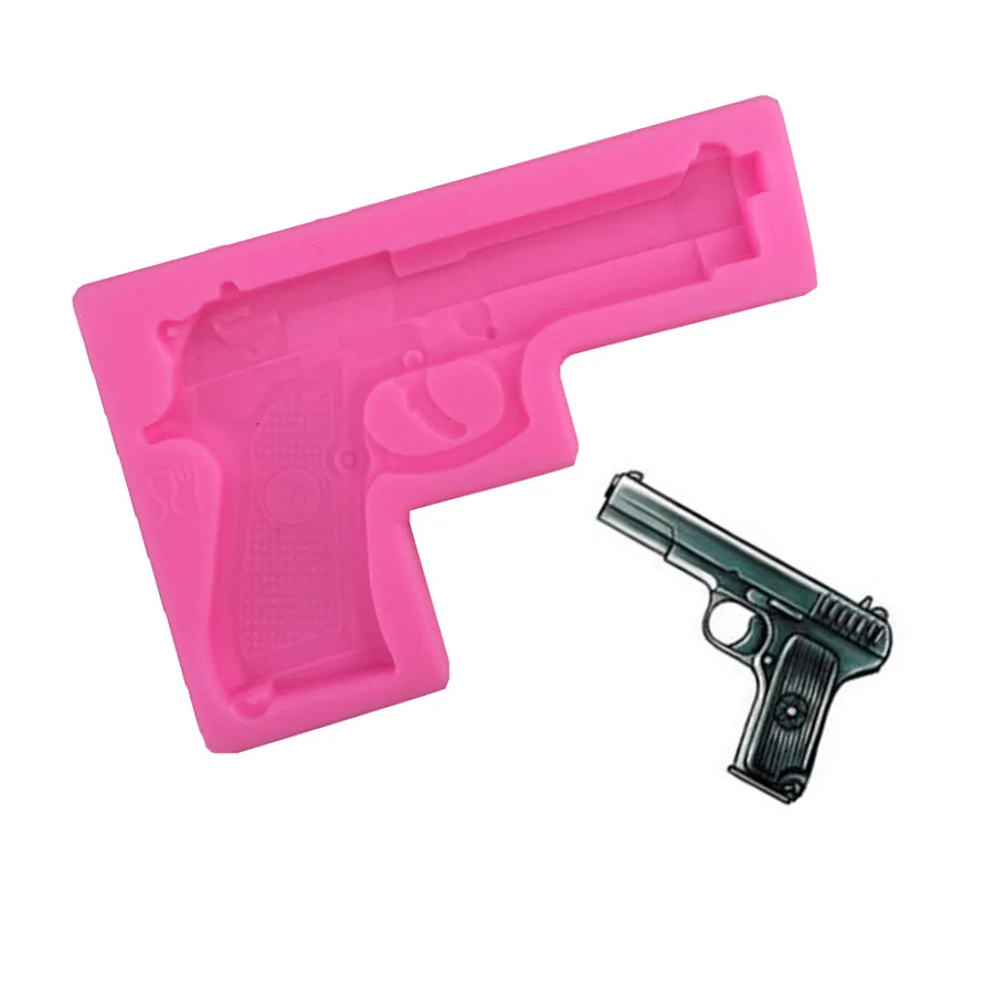 3D Gun Design Silicone Cake Mold Sugarcraft Fondant Cake Decorating Tools Chocolate Gumpaste Clay Candy Moulds Kitchen Baking
3D Gun Design Silicone Cake Mold Sugarcraft Fondant Cake Decorating Tools Chocolate Gumpaste Clay Candy Moulds Kitchen Baking
