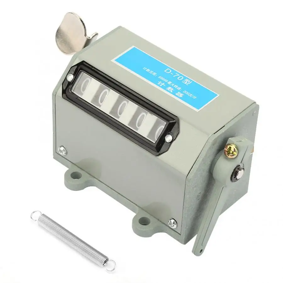 r/éinitialisation Manuelle /à 4 Chiffres Outils manuels Compteur m/écanique r/ésistants /à lusure pour Le comptage des Personnes recevant des Marchandises au Terminal
