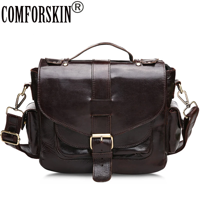COMFORSKIN Messenger Bag Men Leather Luxurious 100% Genuine Leather Men Messenger Bags 2018 Hot Sales Vintage Style Male Bags
COMFORSKIN Messenger Bag Men Leather Luxurious 100% Genuine Leather Men Messenger Bags 2018 Hot Sales Vintage Style Male Bags