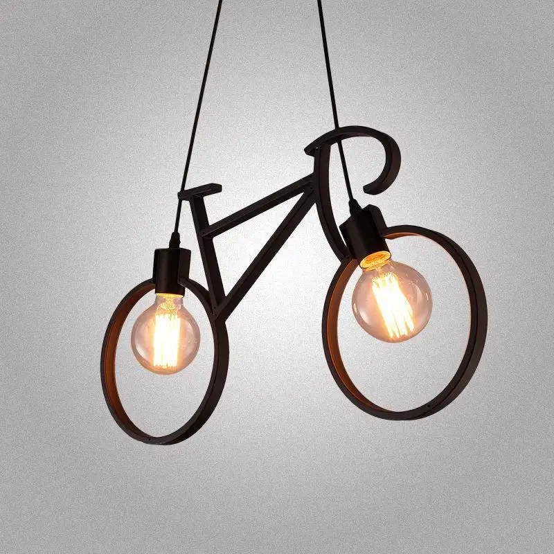 Bicycle Iron Pendant Lights 61*37cm Black White Bike Droplight Restaurant Pendant Lamp Room Bedroom Lighting Fixture
Bicycle Iron Pendant Lights 61*37cm Black White Bike Droplight Restaurant Pendant Lamp Room Bedroom Lighting Fixture