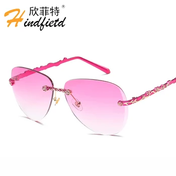 HINDFIELD New Frameless Sunglasses Women Ladies Famous Brand Fashion Female Sun Glasses for Women Eyewear Oculos Lunette Femme
HINDFIELD New Frameless Sunglasses Women Ladies Famous Brand Fashion Female Sun Glasses for Women Eyewear Oculos Lunette Femme