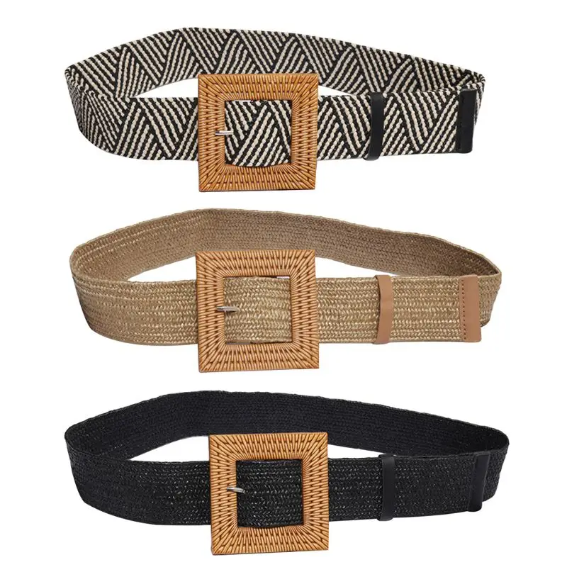 1PC Fashion Women Lady Retro Wooden Buckle Wide Belt PP Straw Woven Elastic Waistband
1PC Fashion Women Lady Retro Wooden Buckle Wide Belt PP Straw Woven Elastic Waistband