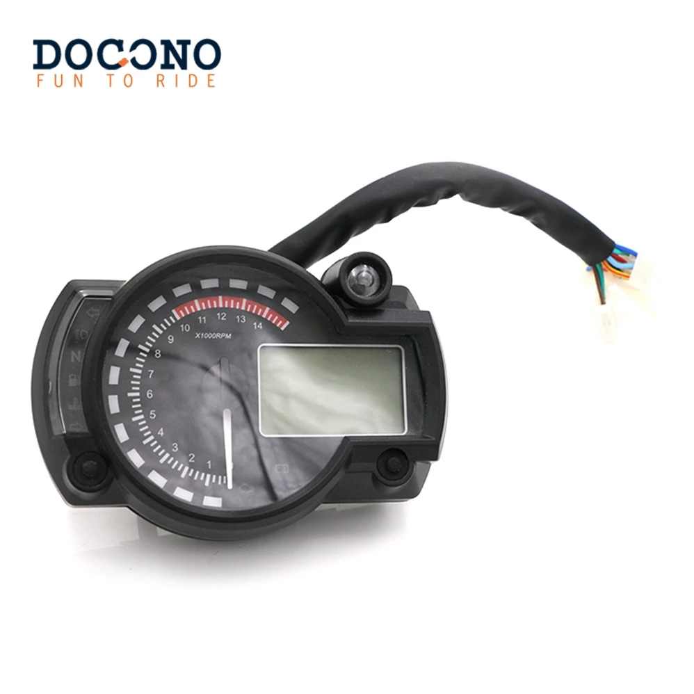 Motorcycle Digital Light LCD Speedometer Odometer Tachometer W/ Speed Sensor 7 color display oil level meter Modern Universal
Motorcycle Digital Light LCD Speedometer Odometer Tachometer W/ Speed Sensor 7 color display oil level meter Modern Universal