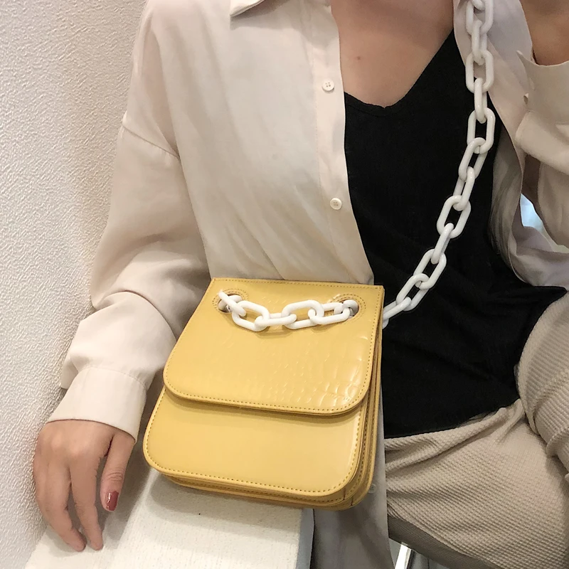 Women Shoulder Bag Fashion PU Small Flap Bag Casual Acryli Ccrocodile Crossbody Bag for Ladies Tote Purses Leather Messenger Bag
Women Shoulder Bag Fashion PU Small Flap Bag Casual Acryli Ccrocodile Crossbody Bag for Ladies Tote Purses Leather Messenger Bag