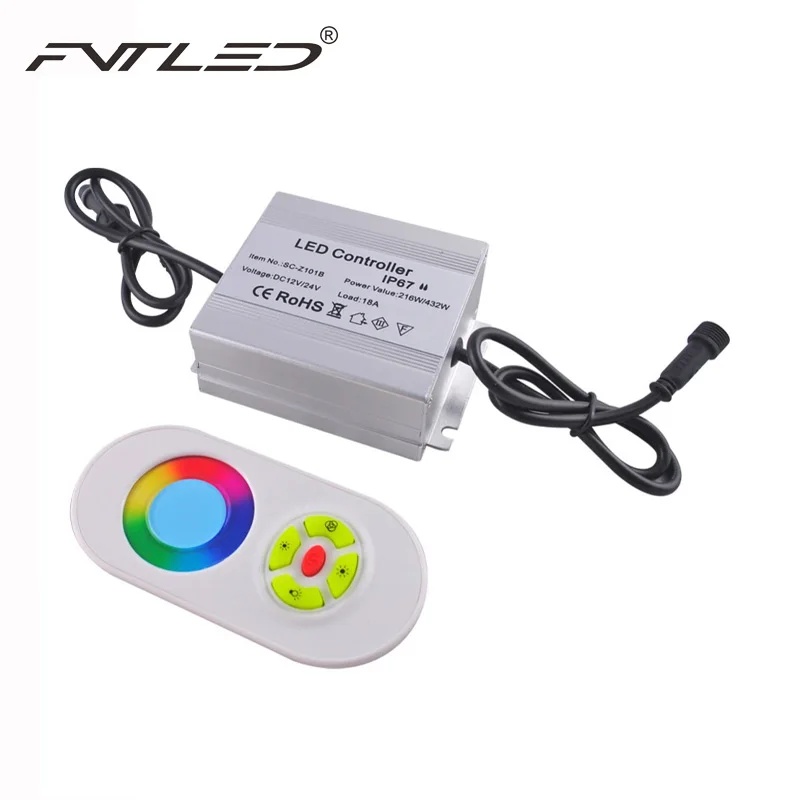 216W IP67 Waterproof LED Controller with RF Touth Remote Control For Outdoor RGB LED Deck Light Inground Lamps DC12V
216W IP67 Waterproof LED Controller with RF Touth Remote Control For Outdoor RGB LED Deck Light Inground Lamps DC12V