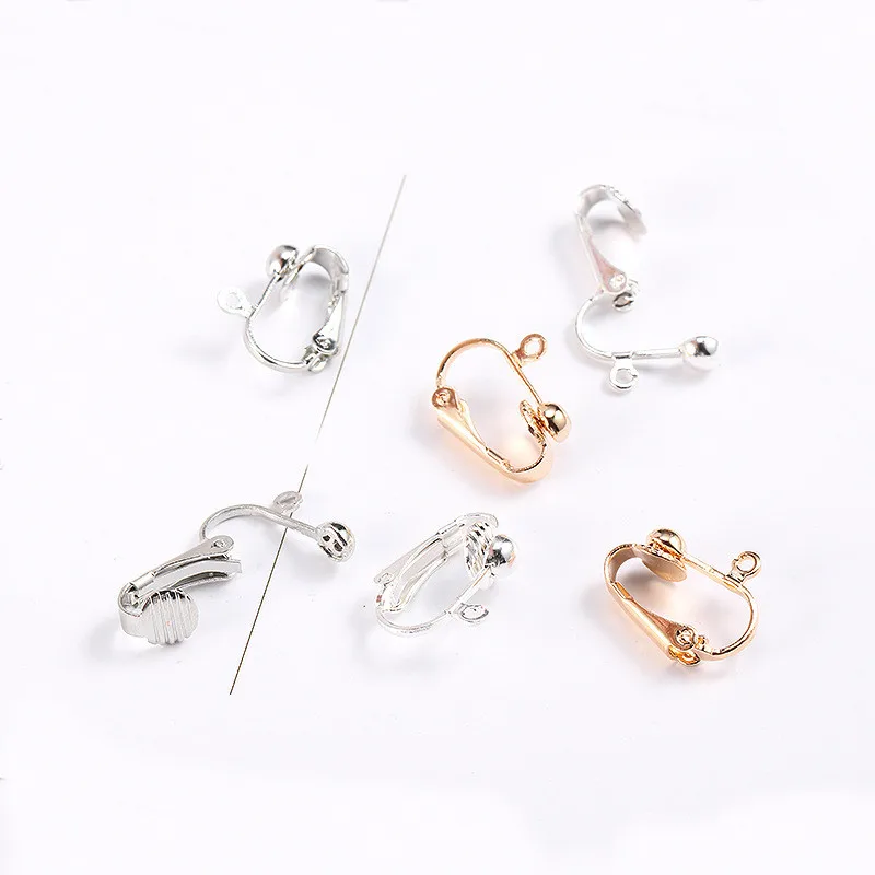 SEA MEW 50 PCS 17mm Gold Silver Rhodium Ear Clip Base Metal Copper Earrings Accessorie Setting For Jewelry Making
SEA MEW 50 PCS 17mm Gold Silver Rhodium Ear Clip Base Metal Copper Earrings Accessorie Setting For Jewelry Making
