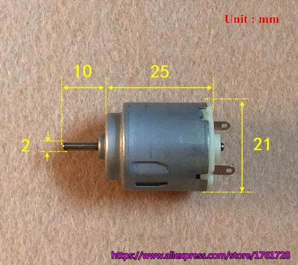 Brand new Mabuchi 140 micro DC motor RE-140RA-18100 1.5V-3V 21*25mm toy/small fan motor ~
Brand new Mabuchi 140 micro DC motor RE-140RA-18100 1.5V-3V 21*25mm toy/small fan motor ~