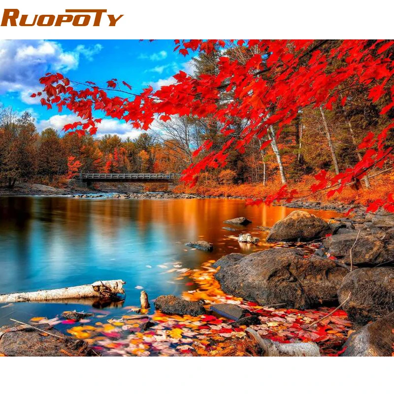RUOPOTY Red Forest DIY Painting By Numbers Modern Home Wall Art Acrylic Paint On Canvas Hand Painted Oil Painting For Home Decor
RUOPOTY Red Forest DIY Painting By Numbers Modern Home Wall Art Acrylic Paint On Canvas Hand Painted Oil Painting For Home Decor