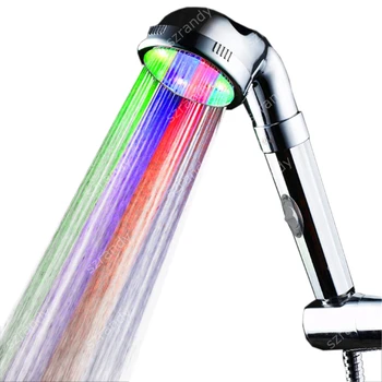 Multicolor jump Change LED shower sprinkler with switch