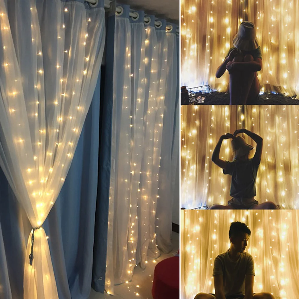 LED Lights Decoration for Curtains 3M*3M 304leds Icicle String Lights Xmas Wedding Party Fairy Lights Garland Outdoor Home
LED Lights Decoration for Curtains 3M*3M 304leds Icicle String Lights Xmas Wedding Party Fairy Lights Garland Outdoor Home
