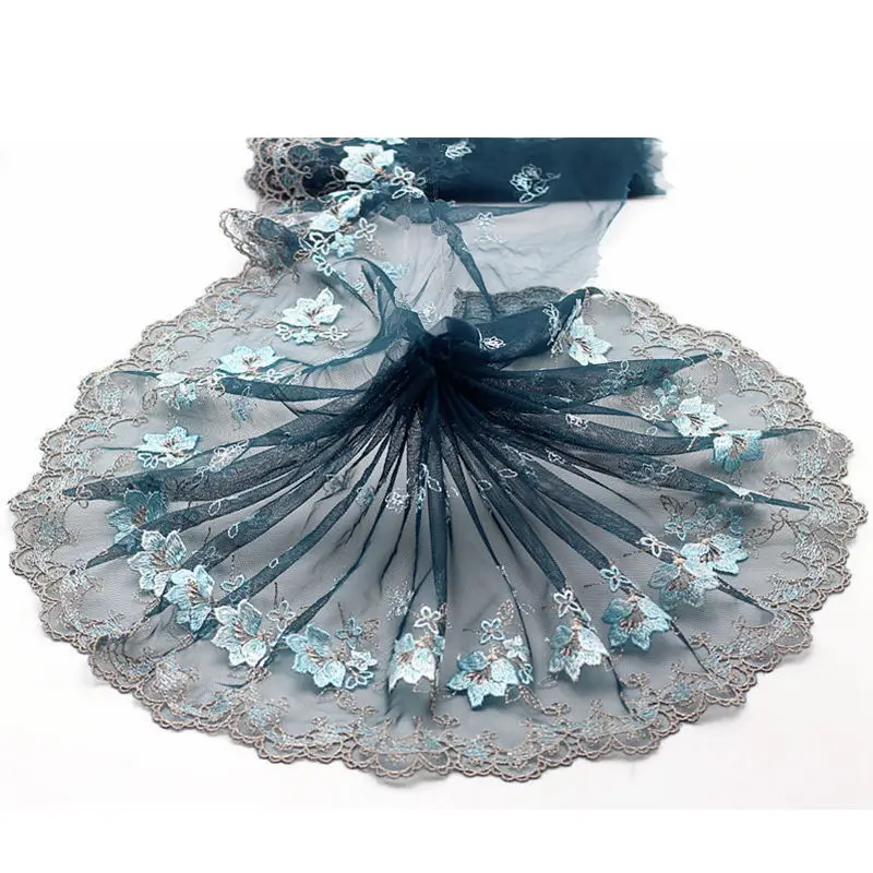 MLAEY 2y/lot Exquisite Embroidered Lace Trim, Blue Lace Fabric ,Quality Lace Ribbon , DIY Craft&Sewing Dress Clothing Accessor
MLAEY 2y/lot Exquisite Embroidered Lace Trim, Blue Lace Fabric ,Quality Lace Ribbon , DIY Craft&Sewing Dress Clothing Accessor