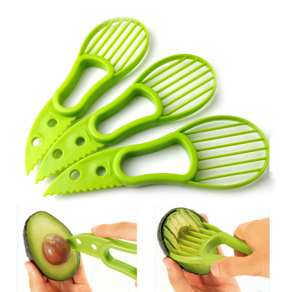 3 pcs Avocado Slicer Corer Shea Butter Fruit Peeler Cutter Tools Divider Plastic Kitchen Vegetable Knife kitchen accessories
3 pcs Avocado Slicer Corer Shea Butter Fruit Peeler Cutter Tools Divider Plastic Kitchen Vegetable Knife kitchen accessories