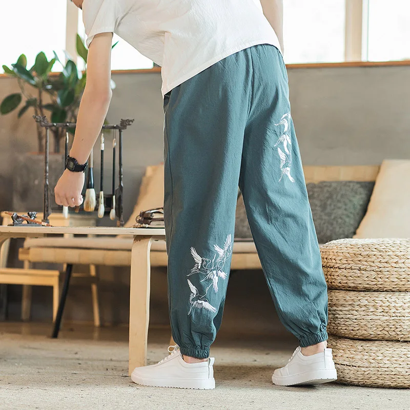 spring mens hip hop pants trousers cotton print men large men's pant Embroidered feet pants Pants Lightweight Male Trous
spring mens hip hop pants trousers cotton print men large men's pant Embroidered feet pants Pants Lightweight Male Trous
