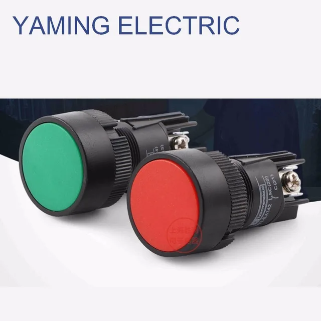 P58 Mini Push button switch Green/Red Circular small size screws Flat round Panel NO/NC XB2-EA142 XB2-EA131 XB2-EA121
P58 Mini Push button switch Green/Red Circular small size screws Flat round Panel NO/NC XB2-EA142 XB2-EA131 XB2-EA121