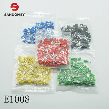 E1008 Tube insulating Insulated terminals 1MM2 Cable Wire Connector Insulating Crimp Terminal Connector 100PCS/Pack
E1008 Tube insulating Insulated terminals 1MM2 Cable Wire Connector Insulating Crimp Terminal Connector 100PCS/Pack
