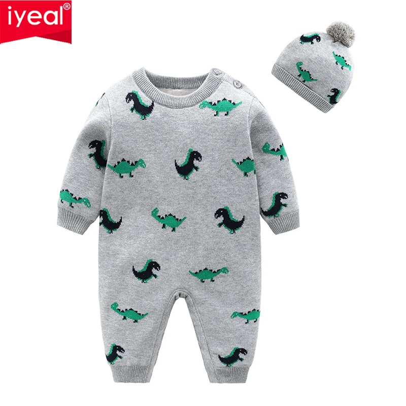 IYEAL Brand New Toddler Newborn Clothes Baby Boy Romper Dinosaur Printed Warm Jumpsuit With Hat Kids Long Sleeve Outfit 0-24M
IYEAL Brand New Toddler Newborn Clothes Baby Boy Romper Dinosaur Printed Warm Jumpsuit With Hat Kids Long Sleeve Outfit 0-24M