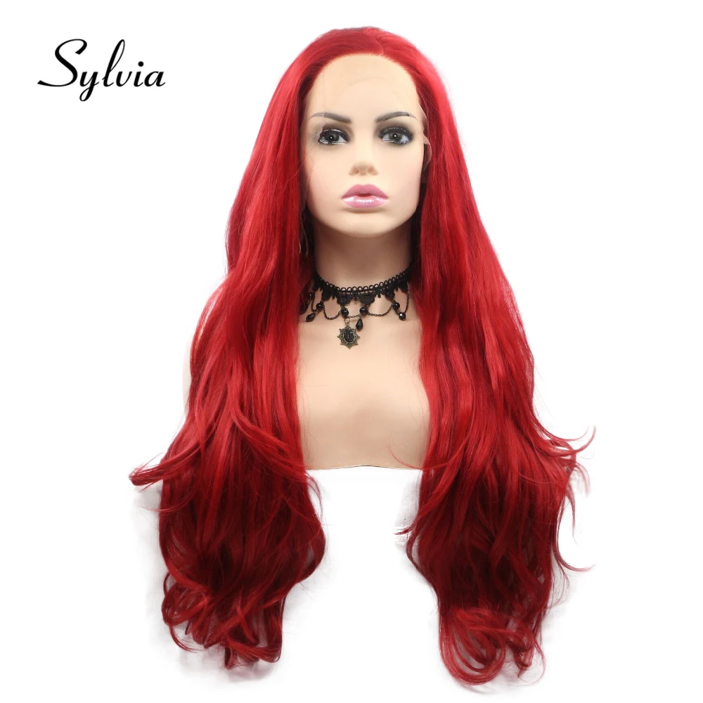 Sylvia Hot Red Natural Wave Synthetic Lace Front Wig Free Parting Half Hand Tied Heat Resistant Fiber Replacement Hair for Woman
Sylvia Hot Red Natural Wave Synthetic Lace Front Wig Free Parting Half Hand Tied Heat Resistant Fiber Replacement Hair for Woman