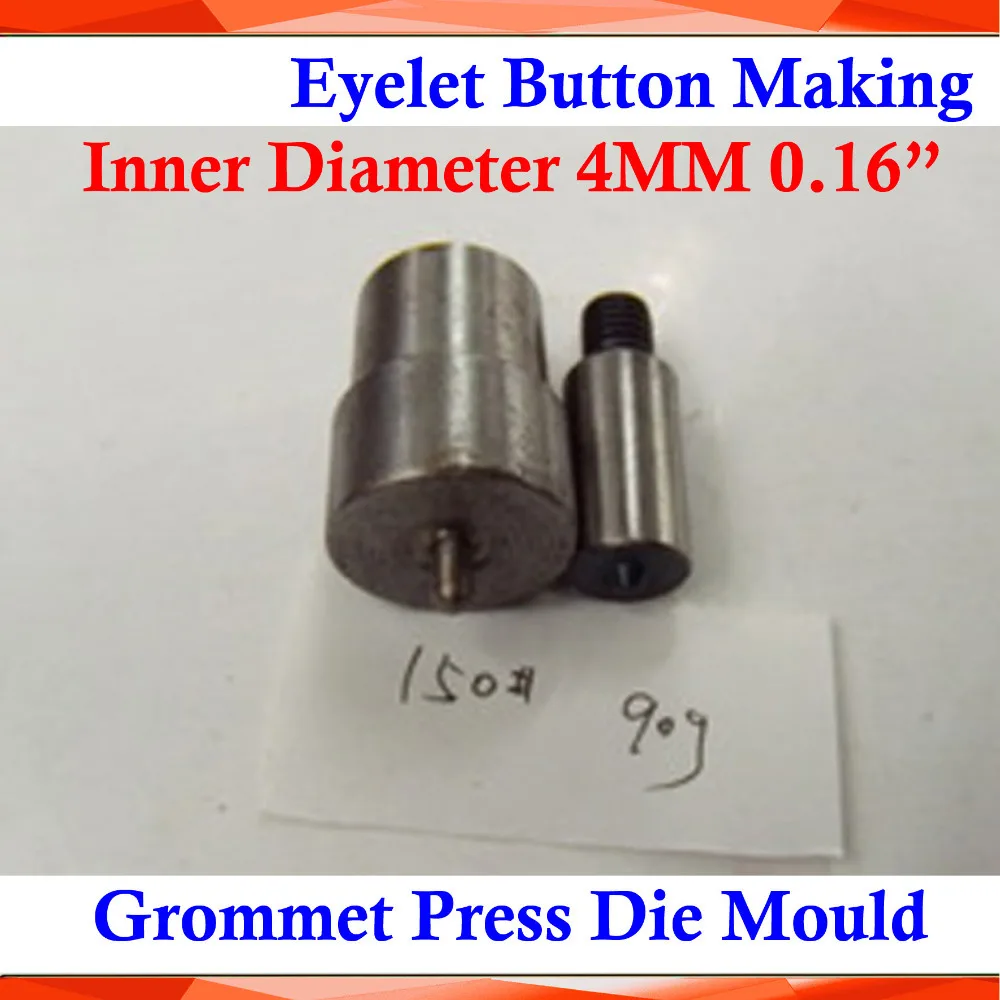 BRAND NEW Metal Steel Die Mould Inner Diameter 4MM 0.16" 150# for Manual Grommet Press Machine Button Banner Sign Making
BRAND NEW Metal Steel Die Mould Inner Diameter 4MM 0.16" 150# for Manual Grommet Press Machine Button Banner Sign Making