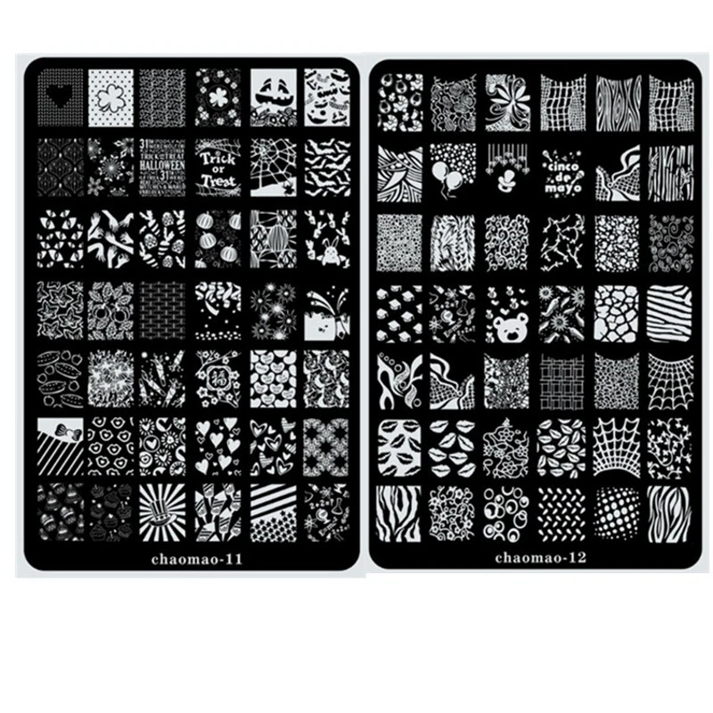 Large Size CHAOMAO Image Plate Flower Lace XL Nail Stamp Stamping Nail Art Stencil Template 14 designs
Large Size CHAOMAO Image Plate Flower Lace XL Nail Stamp Stamping Nail Art Stencil Template 14 designs