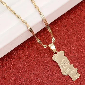 Portugal Map Pendant Necklace Chain Women Gold Color Jewelry Portuguese for Girl Gift
Portugal Map Pendant Necklace Chain Women Gold Color Jewelry Portuguese for Girl Gift