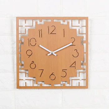 Creative Modern Wooden Wall Clock Silent Chinese Style Guess Watch Mechanism Hanging Clock Relogio Parede Home Decoration 5ZB150
Creative Modern Wooden Wall Clock Silent Chinese Style Guess Watch Mechanism Hanging Clock Relogio Parede Home Decoration 5ZB150