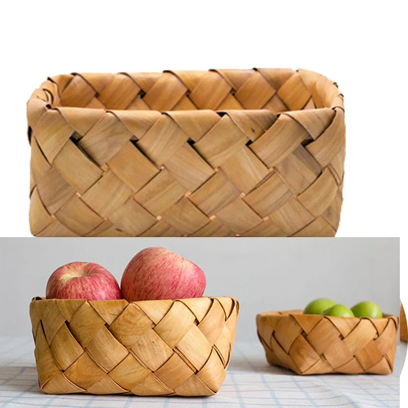 Newly Handmade Wood Chips Woven Basket Kitchen Debris Storage Food Basket Fruit Vegetable Rectangle Basket
Newly Handmade Wood Chips Woven Basket Kitchen Debris Storage Food Basket Fruit Vegetable Rectangle Basket
