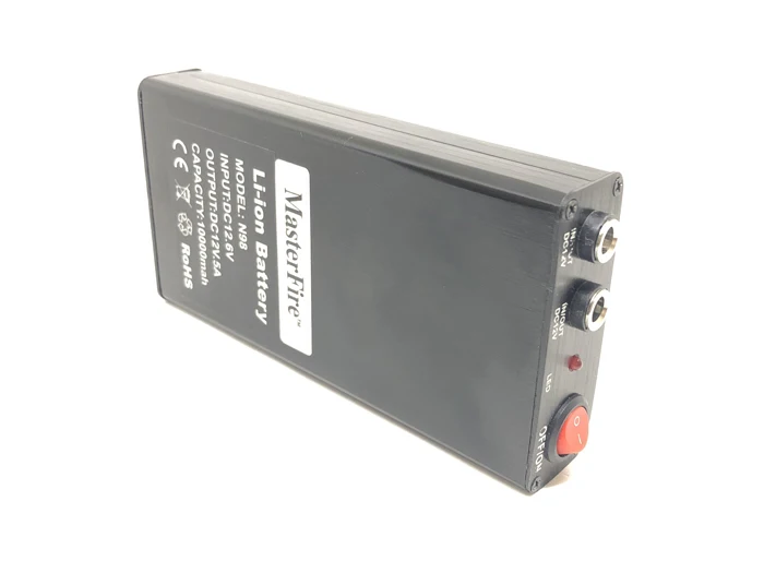 MasterFire 3PACK 6500Mah dual output 12V 5A 2 outputs jack DC 12V smart power CCTV CAM Li-ion battery pack with aluminium case 
MasterFire 3PACK 6500Mah dual output 12V 5A 2 outputs jack DC 12V smart power CCTV CAM Li-ion battery pack with aluminium case