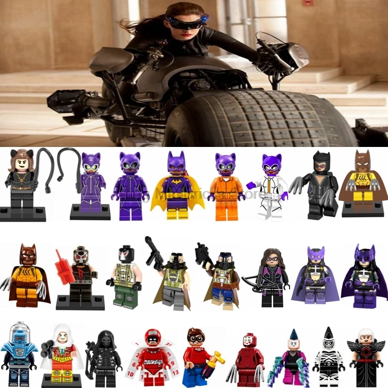Legoing Batman Catwoman Bane Huntress Marvel DC Movie Acrion Figures in Building Blocks Toys For Children Compatible Legoings
Legoing Batman Catwoman Bane Huntress Marvel DC Movie Acrion Figures in Building Blocks Toys For Children Compatible Legoings