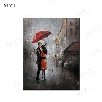 MYT Free Shipping Hand painted Boy Hugs Girl Holding Umbrella Modern Home Decoration Painting Wall Art Picture For Living Room
MYT Free Shipping Hand painted Boy Hugs Girl Holding Umbrella Modern Home Decoration Painting Wall Art Picture For Living Room