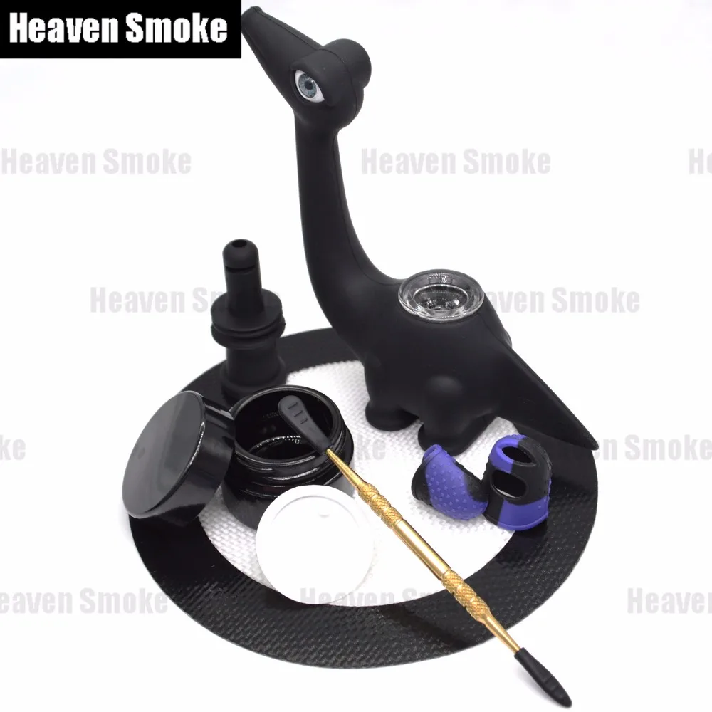 Dinosaur Smoking Pipes Kit w/ Glass Bowl +Stainless Steel Dabber Tool Tobacco Pipe+Dab Wax Herb Stash Silicone jar+Silicone Mat
Dinosaur Smoking Pipes Kit w/ Glass Bowl +Stainless Steel Dabber Tool Tobacco Pipe+Dab Wax Herb Stash Silicone jar+Silicone Mat