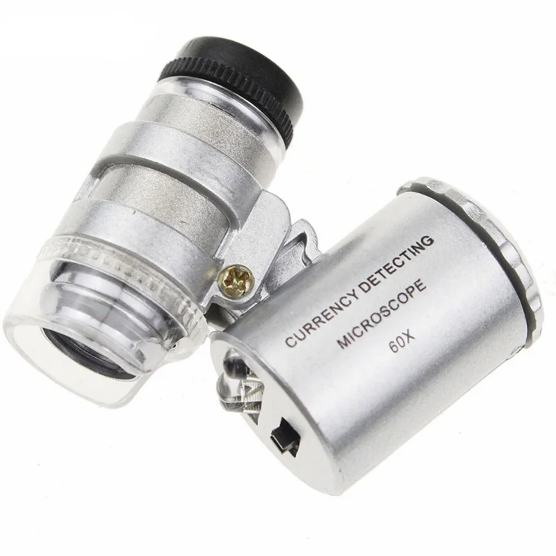 60X Handheld Mini Pocket Microscope Loupe Jeweler Adjustable Loupe Magnifier With LED Light Latest Fancy
60X Handheld Mini Pocket Microscope Loupe Jeweler Adjustable Loupe Magnifier With LED Light Latest Fancy