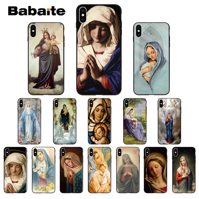 Babaite Virgin Mary Christian Christmas Black TPU Soft Rubber Phone Cover for iPhone 6S 6plus 7 7plus 8 8Plus X Xs MAX 5 5S XR
Babaite Virgin Mary Christian Christmas Black TPU Soft Rubber Phone Cover for iPhone 6S 6plus 7 7plus 8 8Plus X Xs MAX 5 5S XR