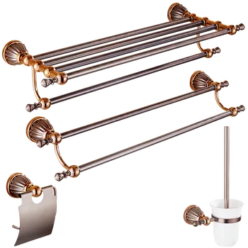 European-style copper rose gold single layer glass furniture toilet brush bracket bathroom pendant hardware suit
European-style copper rose gold single layer glass furniture toilet brush bracket bathroom pendant hardware suit