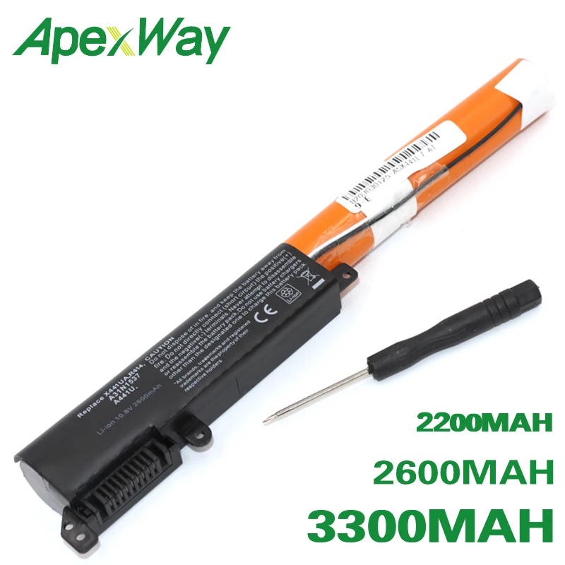 ApexWay A31N1537 0B110-00420300 Аккумулятор для ноутбука Asus VivoBook Max X441SA X441SC X441UA X441UV 3 cells
ApexWay A31N1537 0B110-00420300 Аккумулятор для ноутбука Asus VivoBook Max X441SA X441SC X441UA X441UV 3 cells