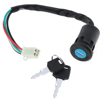 Waterproof 4 Wires 2 Ignition Keys Start Switch Door Lock Key Motorcycle Accessories for ATV Go Kart Scrambling Motorcycle
Waterproof 4 Wires 2 Ignition Keys Start Switch Door Lock Key Motorcycle Accessories for ATV Go Kart Scrambling Motorcycle
