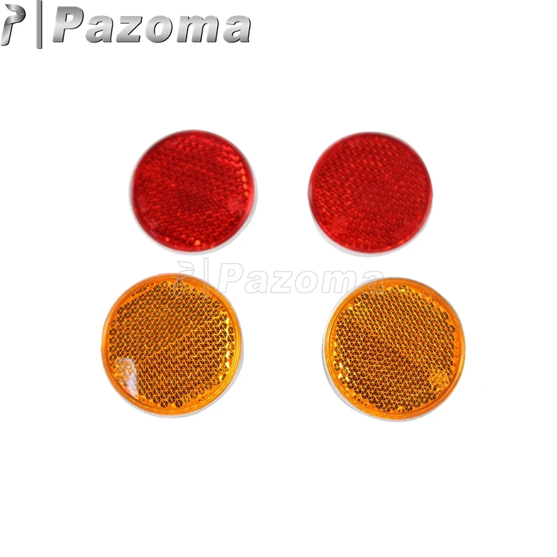 Pazoma 2pcs Motorcycles Universal Plastic Circular Round Red Amber Reflector ATV Bikes Trailer Dirt Bikes
Pazoma 2pcs Motorcycles Universal Plastic Circular Round Red Amber Reflector ATV Bikes Trailer Dirt Bikes