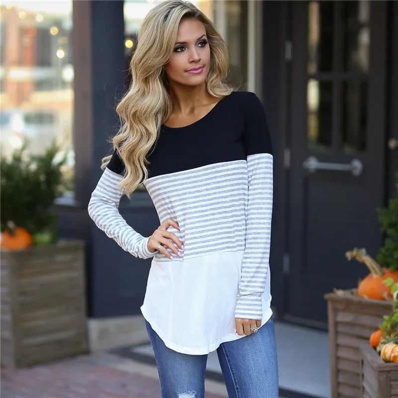 Womens Tops and Blouses 2018 Fashion Patchwork Long Sleeve Office Women Blouse Casual Striped Shirt Femme Tops Tee Blusas
Womens Tops and Blouses 2018 Fashion Patchwork Long Sleeve Office Women Blouse Casual Striped Shirt Femme Tops Tee Blusas