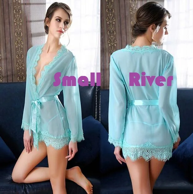 New Hot Female noble lace chiffon &lace nightgown temptation sexy tulle transparent robe perspectivity bathrobes sleepwear
New Hot Female noble lace chiffon &lace nightgown temptation sexy tulle transparent robe perspectivity bathrobes sleepwear