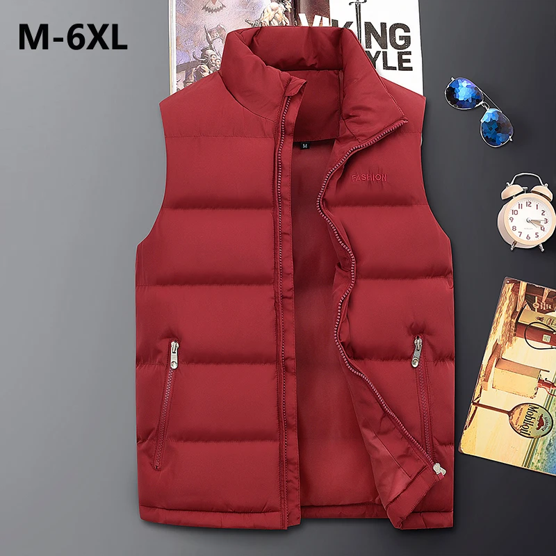 Vest Men New 2019 Autumn Winter Warm Sleeveless Jacket Army Waistcoat Men's Vest Fashion Casual Coats down feather Thick vest
Vest Men New 2019 Autumn Winter Warm Sleeveless Jacket Army Waistcoat Men's Vest Fashion Casual Coats down feather Thick vest