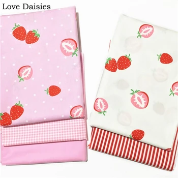 100% cotton twill PINK WHITE fruit red strawberry dot check stripe fabrics for DIY crib bedding cushion patchwork handwork decor
100% cotton twill PINK WHITE fruit red strawberry dot check stripe fabrics for DIY crib bedding cushion patchwork handwork decor