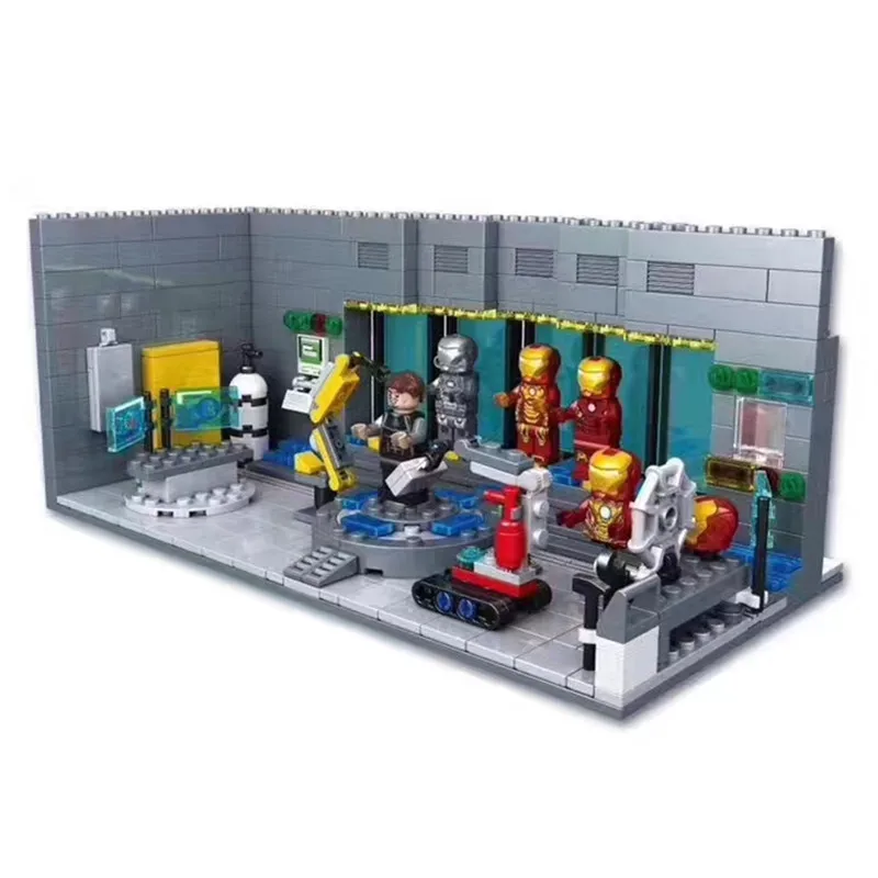 Marvel Avengers Infinity War Super Heroes Iron Man Mech Iron Man Lab Model Building Blocks Kit Brick Toys Compatible With Lego
Marvel Avengers Infinity War Super Heroes Iron Man Mech Iron Man Lab Model Building Blocks Kit Brick Toys Compatible With Lego