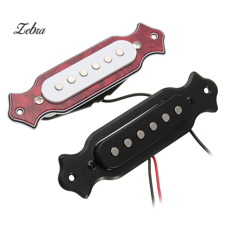 

Zebra Acoustic Electric Guitar Magnetic Pickup Guitar Sound Hole Pick-up with Tone Volume Controller Audio And Screws